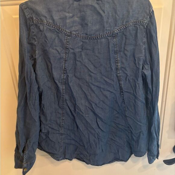 Cloth & Stone Denim Indigo Button-Down Shirt - Picture 5 of 5